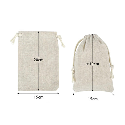 10pcs Calico Drawstring Bags - Afterschool Fun