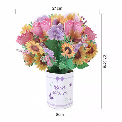 3D Flower Card - Afterschool Fun