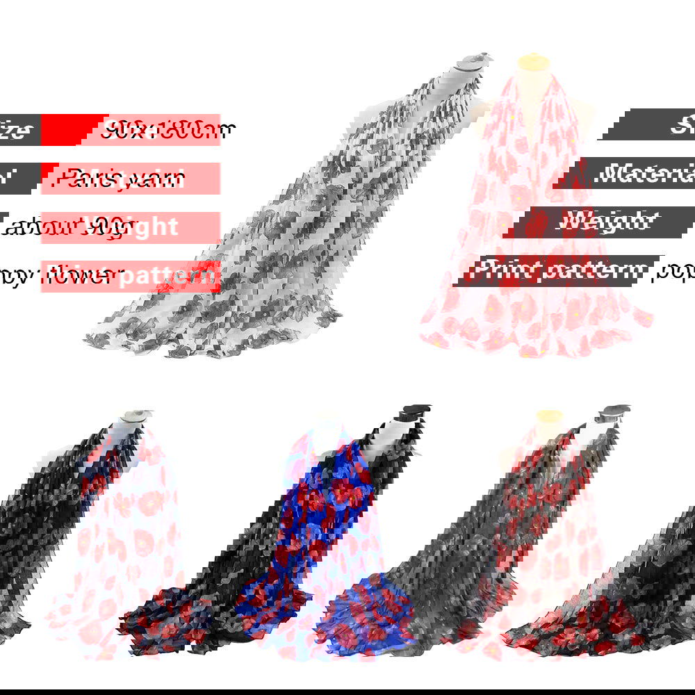 Anzac Poppy Scarf - Afterschool Fun