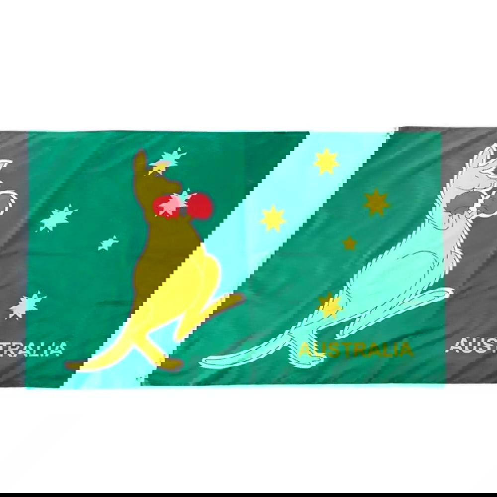 Boxing Kangaroo Flag - Afterschool Fun