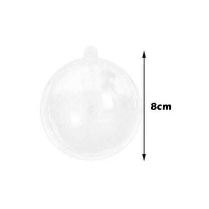 Clear Christmas Baubles - Afterschool Fun