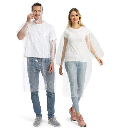 Disposable Rain Poncho - Adult Size - Afterschool Fun