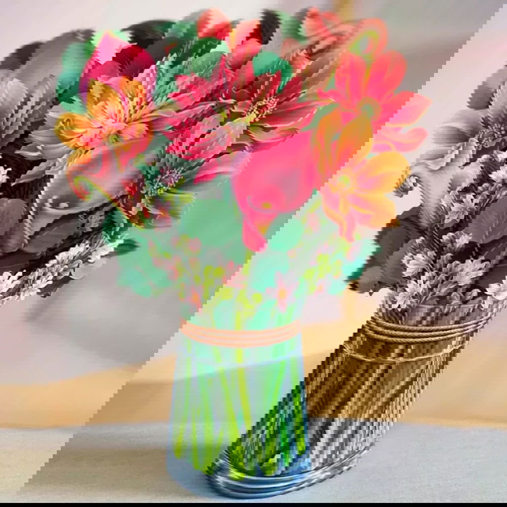 Pop Up Flower Card - Afterschool Fun