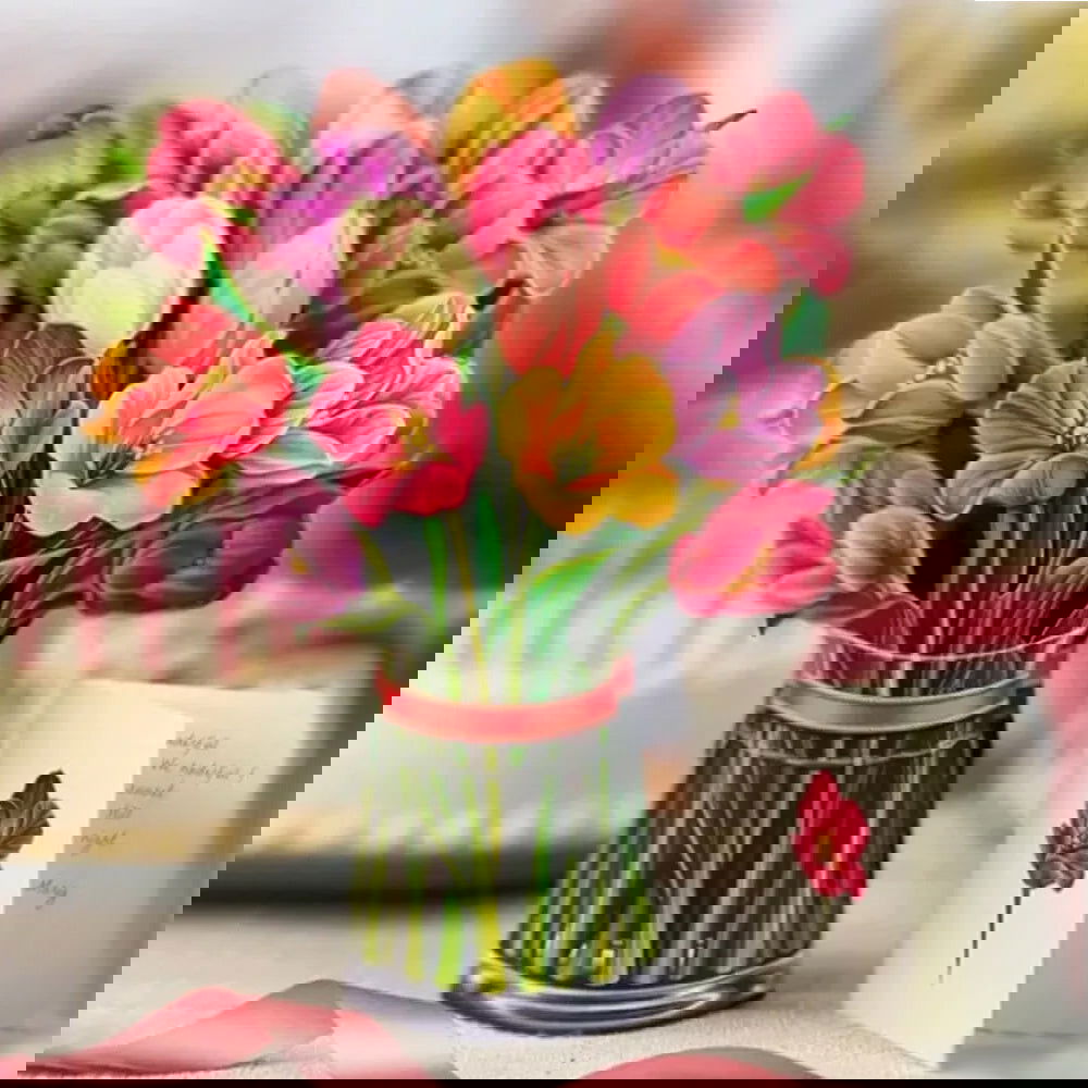 Pop Up Flower Card - Afterschool Fun